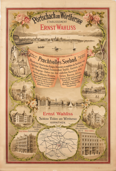 Pörtschach am Wörtersee - Etablissement Ernst Wahliss, 1898. Creator: Wahliss, Hans (1870-1900).
