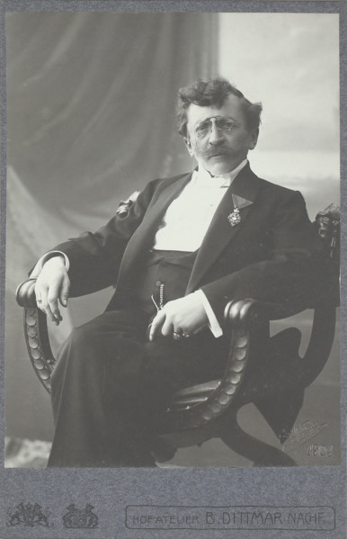 Portrait of Anton Azbe (1862-1905), 1904. Creator: Dittmar, Bernhard (1865-1939).
