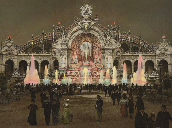 Exposition de Paris de 1900 - Palais de l'Électricité et Château d'eau, 1900. Creator: Anonymous.