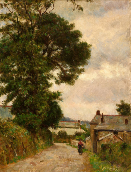 Village street, 1873. Creator: Gauguin, Paul Eugéne Henri (1848-1903).