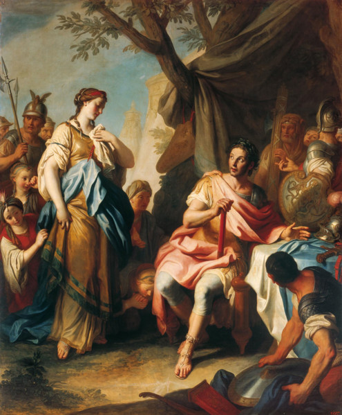 Alexander the Great and Roxana, 1756. Creator: Rotari, Pietro Antonio (1707-1762).