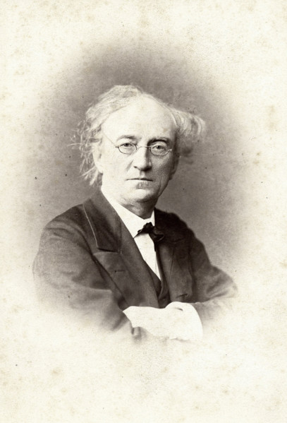 Portrait of the poet Fyodor Ivanovich Tyutchev (1803-1873), 1867. Creator: Levitsky, Sergei Lvovich (1819-1898).