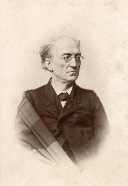 Portrait of the poet Fyodor Ivanovich Tyutchev (1803-1873), 1864. Creator: Deniere, Andrei (Heinrich-Johann) (1820-1892).