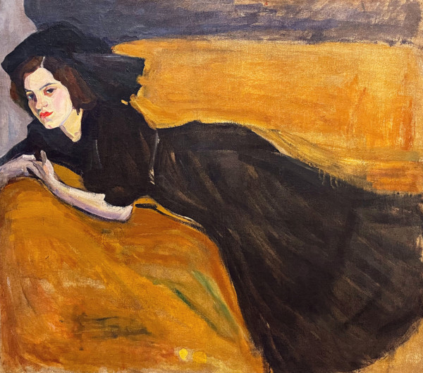 Portrait of a Young Woman, c1907. Creator: Rozanova, Olga Vladimirovna (1886-1918).
