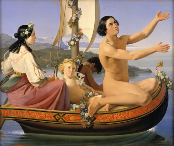 Youth. From the series "The Four Ages of Man", 1840-1845. Creator: Blunck, Ditlev (Detlef) (1798-1854).