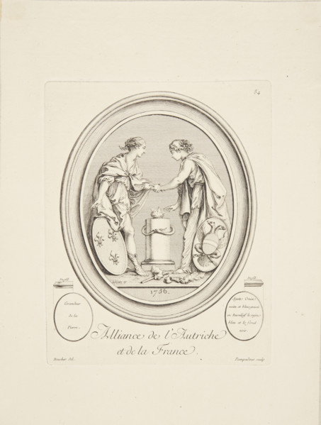 Alliance between Austria and France, 1756. Creator: Boucher, François (1703-1770).