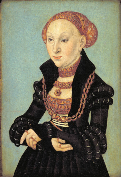 Portrait of Princess Sibylle of Cleves (1512-1554), 1533. Creator: Cranach, Lucas, the Elder (1472-1553).