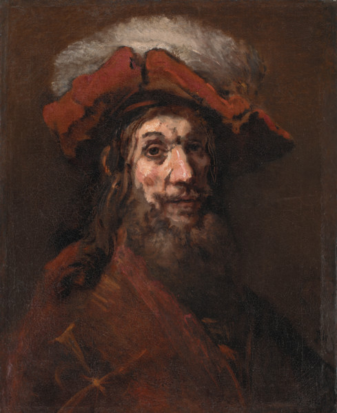 Man in plumed beret, 1660-1661. Creator: Rembrandt van Rhijn (1606-1669).