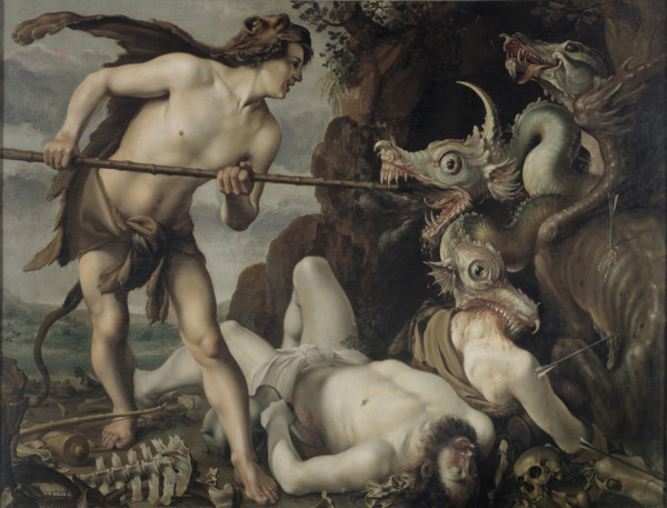 Cadmus Slaying the Dragon, 1610-1620. Creator: Timm, Reinhold (1616-1639).