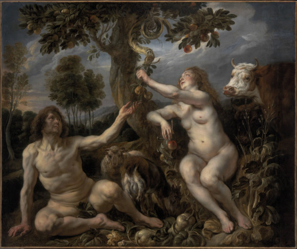 Adam and Eve, c.1630. Creator: Jordaens, Jacob (1593-1678).