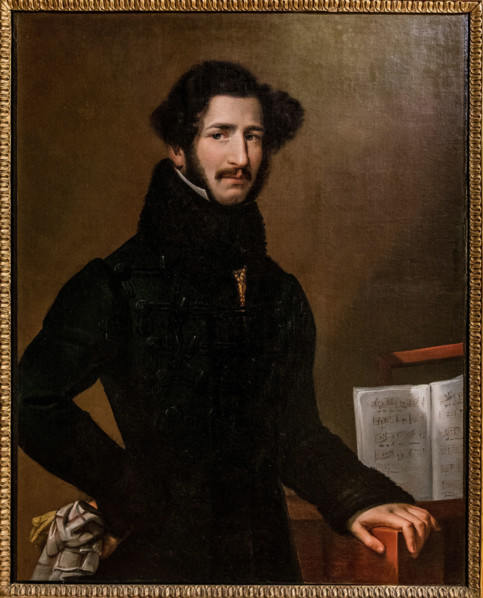Portrait of the composer Gaetano Donizetti (1797-1848), First half of the 19th century. Creator: Anonymous.
