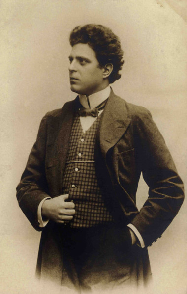 Portrait of Pietro Mascagni (1863-1945), 1890. Creator: Anonymous.