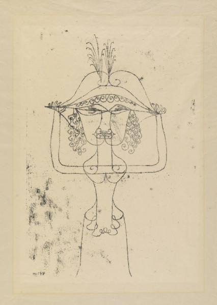 Singer of the Comic Opera (Sängerin der komischen Oper), 1925. Creator: Klee, Paul (1879-1940).