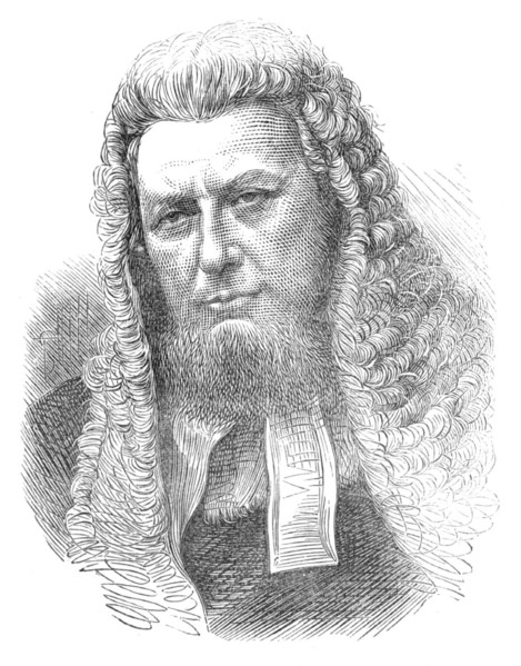 The new judge, Mr. Baron Amphlett, 1874. Creator: Unknown.