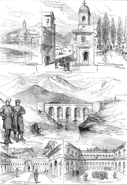 The Civil War in Spain: Carlist sketches from Navarre, 1874. Creator: Unknown.