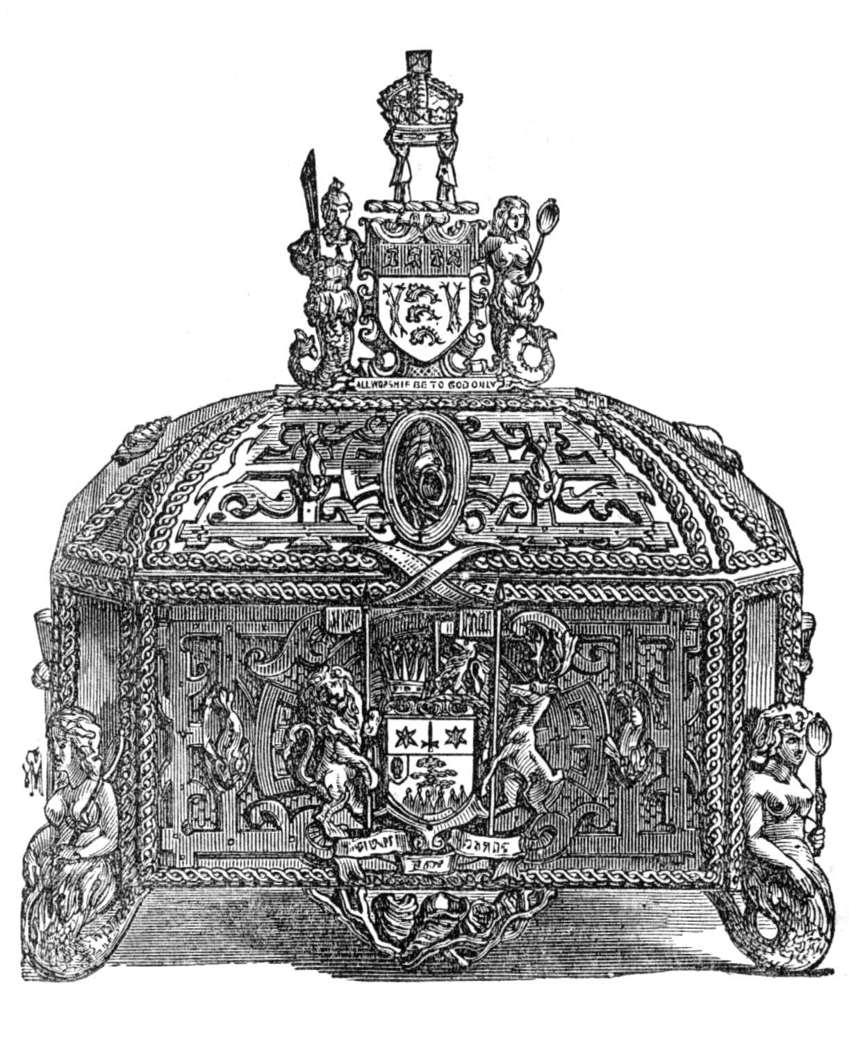 Casket of Address Presented by the Fishmongers Company to Sir Moses Montefiore, 1874. Creator: Unknown.