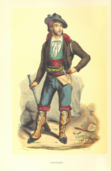 Smuggler, 1848.  Creators: Adolphe François Pannemaker, Clerman, Estaquier.