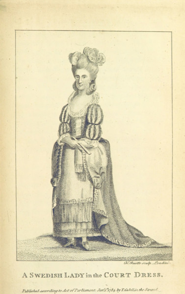 A Swedish Lady in the Court Dress, 1802.  Creator: Louis Charles Ruotte.