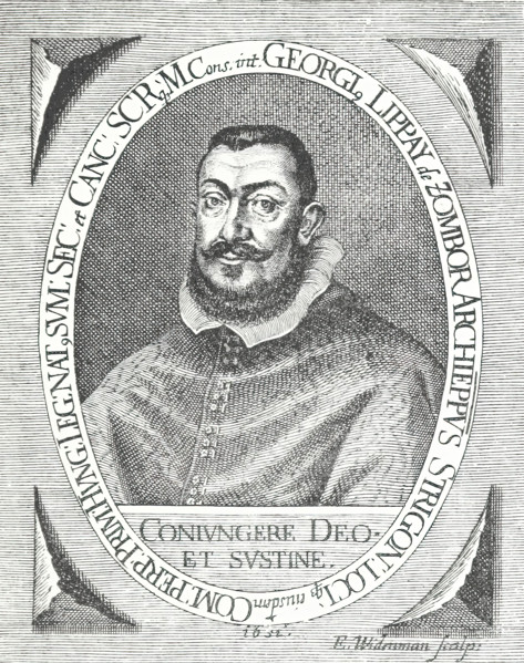 György Lippay, Archbishop of Esztergom, 1652, (1895). Creator: E Widerman.