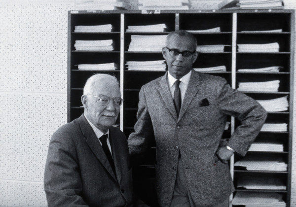 Petr Grigorevic Sergiev and Govindas Sambasivan. Creator: Unknown.