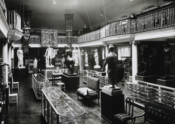 Wellcome Historical Medical Museum, Wigmore Street, London: the galleried Hall of Statuary, (1926?). Creator: Unknown.