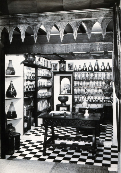 Wellcome Historical Medical Museum, Wigmore Street, London: reconstruction of a Hispano-Moresque... Creator: Unknown.