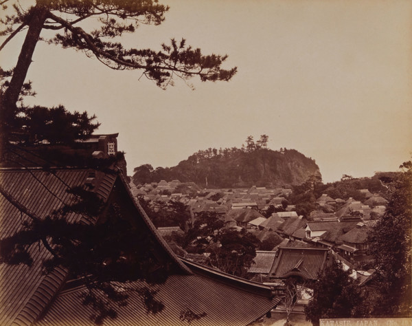 Katasie, a Japanese village near Kamakura, in wooded country, c1873. Creator: William Pryor Floyd.