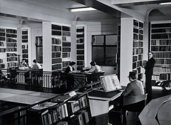 The Wellcome Building, Euston Road, London: the gallery in the Hall of Statuary as..., c1960. Creator: Unknown.