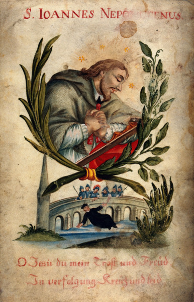 Saint John Nepomucen and his martyrdom. Creator: Unknown.