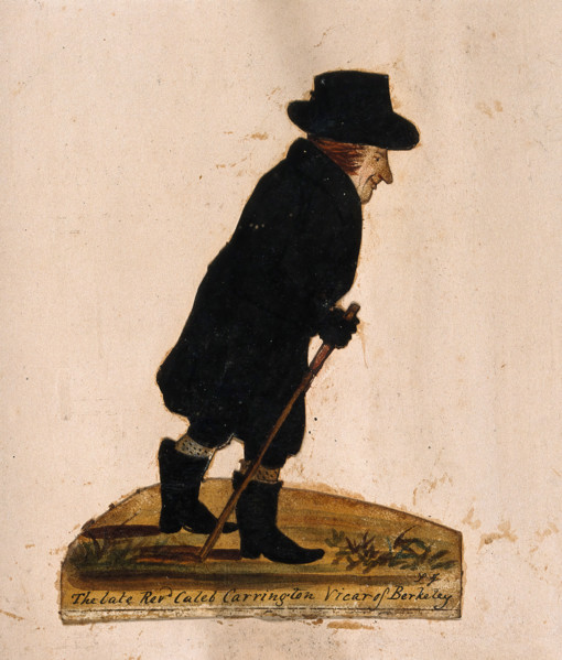 The late Reverend Caleb Carrington, Vicar of Berkeley, 1864. Creator: Stephen Jenner.