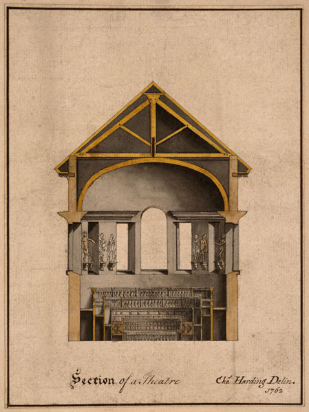 Section of a Theatre, 1762.  Creator: Charles Harding.