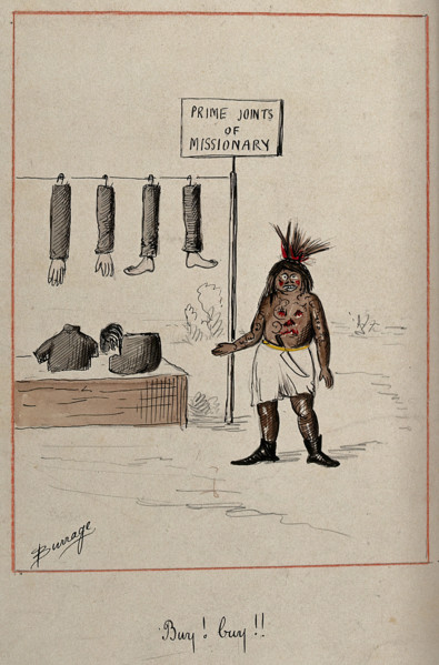 Prime Joints of Missionary - Buy! buy!, late 19th-early 20th century? Creator: Edwin Harcourt Burrage.