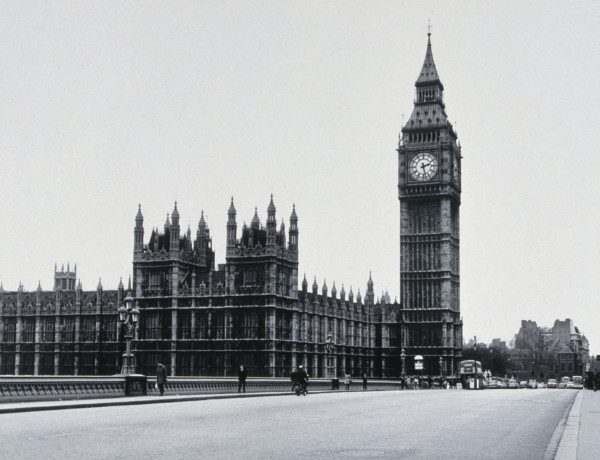 The Houses of Parliament, viewed from Lambeth Bridge, c1900s. Creator: Unknown.