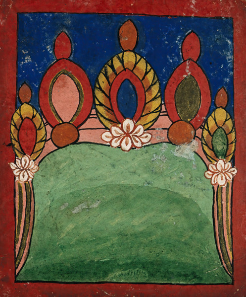 Tibetan fortune telling card. Creator: Unknown.