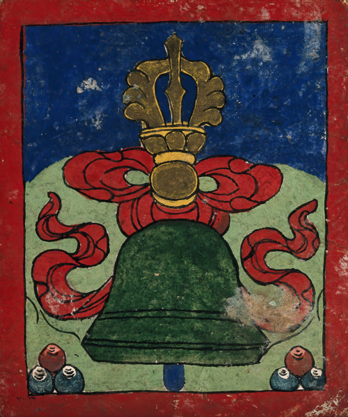 Tibetan fortune telling card. Creator: Unknown.