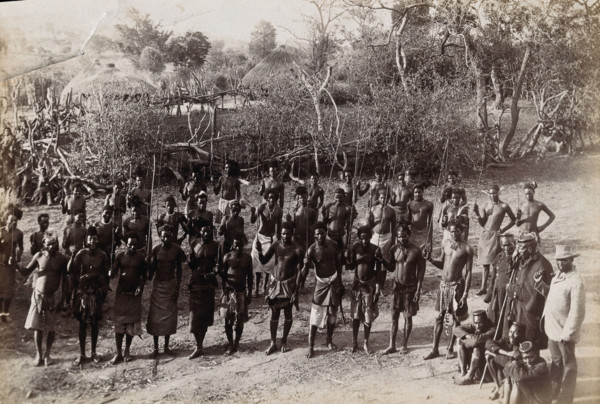 South Africa: the circumcision dance of the Magwamba tribe, Northern Transvaal, 1888. Creator: Henri Ferdinand Gros.
