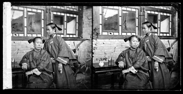 Peking, Pechili province, China: a Manchu lady with her daughter-in-law, 1869. Creator: John Thomson.