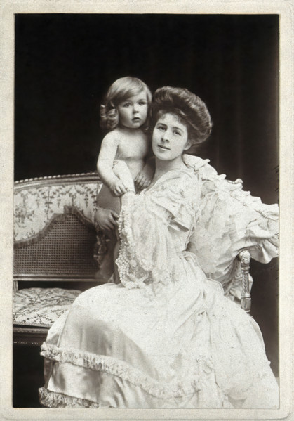 Gwendoline Syrie Maud Wellcome (née Barnardo), Syrie Maugham and Henry Mounteney Wellcome, c1904. Creator: Lambert Weston & Son.