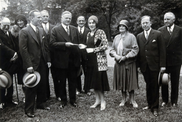 Henry Solomon Wellcome and others at the award of the Gorgas Memorial, 1930. Creator: Unknown.