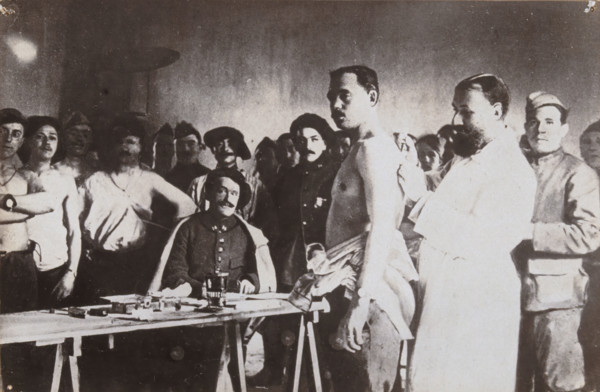 Anti-typhoid vaccination in World War I, c1910s. Creator: Unknown.