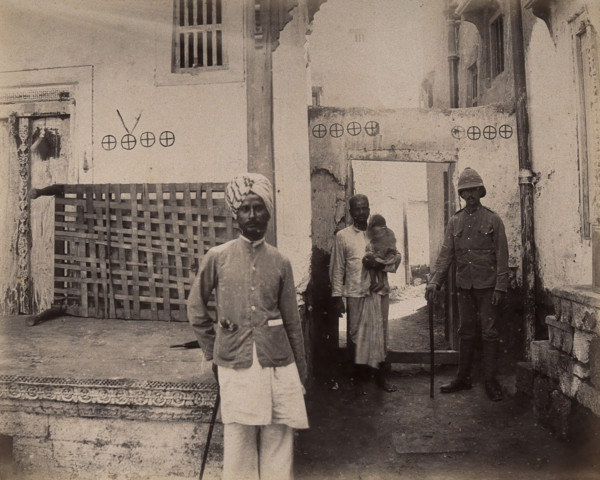 Man in turban in Old Town, Karachi, India, 1897. Creator: Unknown.