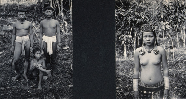 Sarawak: three Lirong boys and one girl, c1900. Creator: Unknown.