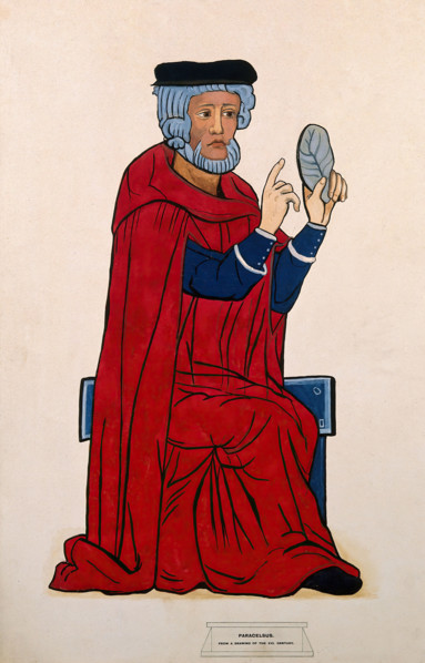 A man in mediaeval costume. Creator: Unknown.