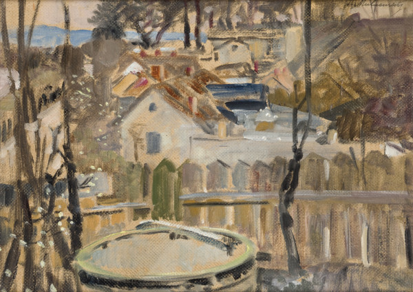 Landscape with a Well, between 1908-1912. Creator: Jacek Malczewski.