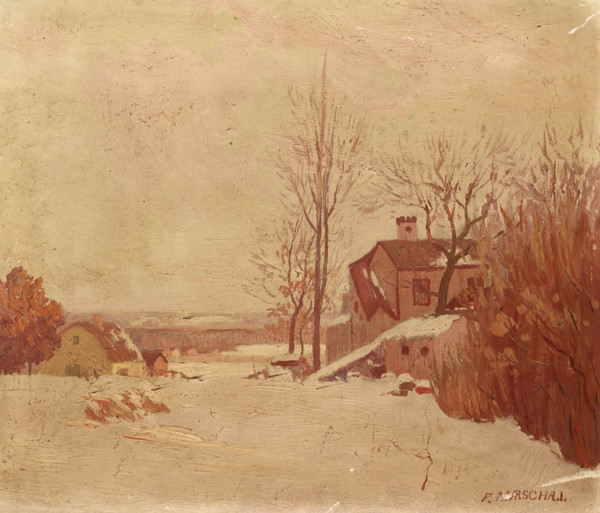 Winter Landscape, c1920s. Creator: Frank Howard Marschall.