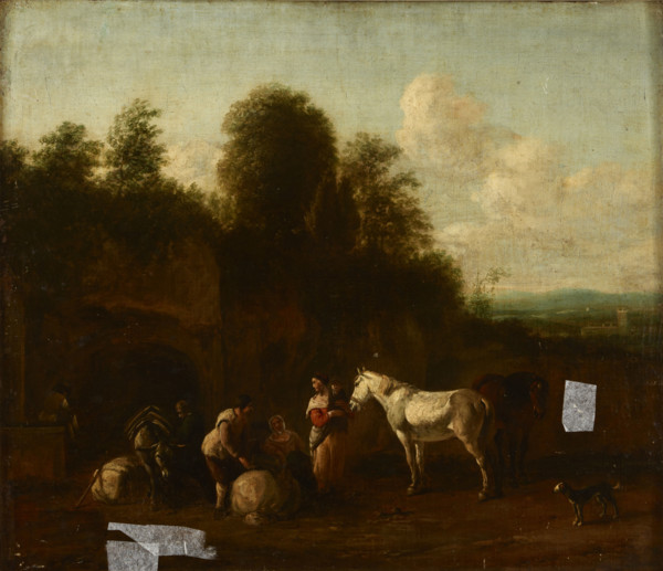 Scene in Front of the Grotto, around 1650. Creator: Unknown.