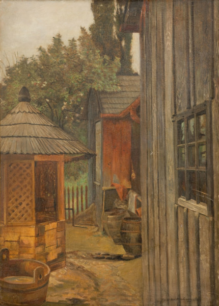 Courtyard, between 1900-1904. Creator: Jacek Malczewski.
