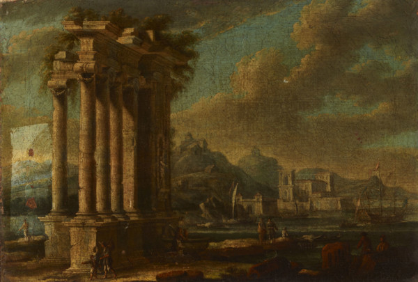 Maritime Landscape with Ruins, 2nd half of 18th century. Creator: Leonardo Coccorante.