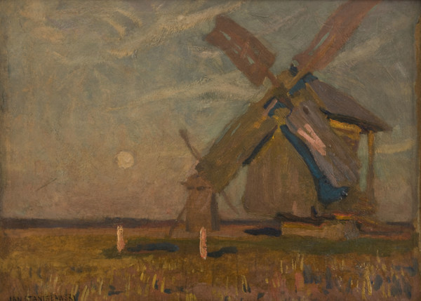 Landscape with Windmills, 1905. Creator: Jan Stanislawski.