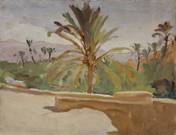 Biskra (Oasis with Palm Trees), 1909. Creator: Jan Ciaglinski.